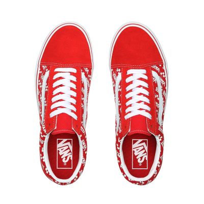 Vans Logo Repeat Old Skool - Erkek Spor Ayakkabı (Kırmızı)